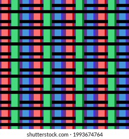 indigenous fabric pattern Colorful vector illustration