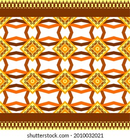 indigenous fabric seamless pattern Colorful vector illustration