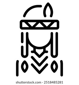 indigenous icon for web, app, infographic, etc