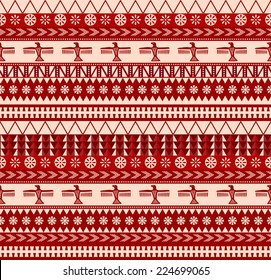 indigenous north american style vector seamless pattern