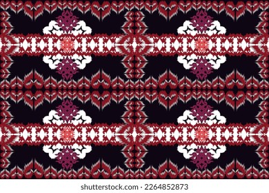 Indigenous pattern design, abstract, from geometric shapes, Asian style, used for background, home decoration, wallpaper.