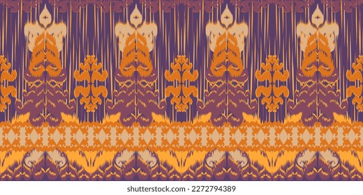 Indigenous pattern design, abstract, from geometric shapes, Asian style, used for background, home decoration, wallpaper.