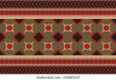 indigenous pattern tribal ethnic seamless red circle embroidery rug tapestry wallpaper india
