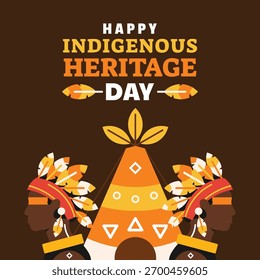 Indigenous people banner vector design