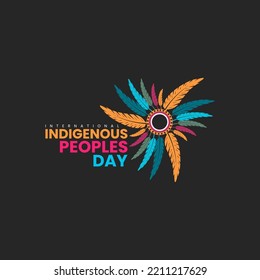 indigenous people day greeting design