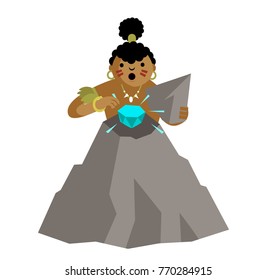 indigenous people finding a gem