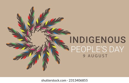 Indigenous Peoples Day. background, banner, card, poster, template. Vector illustration.