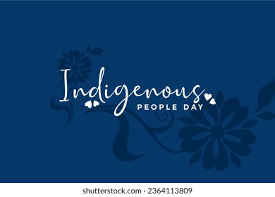 Indigenous People's Day background template Holiday concept