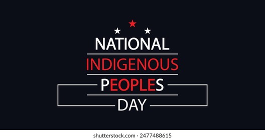 Indigenous Peoples Day Fashionable Text Design