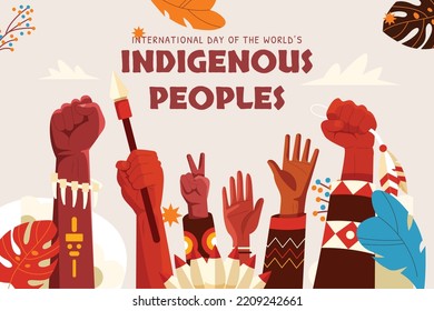 Indigenous Peoples Day. Holiday concept. Template for background, banner, card.