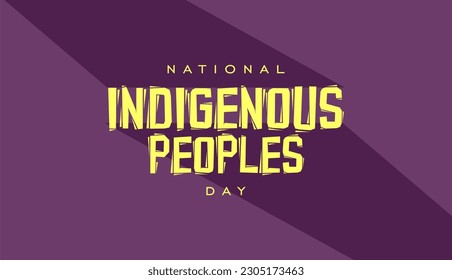 Indigenous Peoples Day, Holiday National concept
