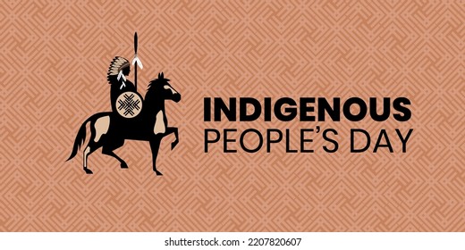 indigenous peoples day, International Day of the World's Indigenous People, vector illustration