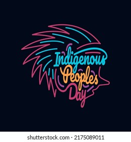 Indigenous Peoples Day lettering design