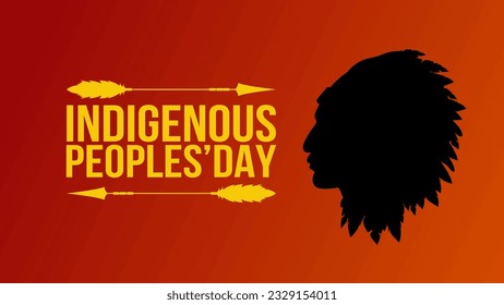 Indigenous Peoples Day. Indigenous People background,poster banner, card, greeting