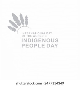 Indigenous Peoples' Day Vector Template Design Illustration with simple design. Suitable for greeting card, poster and banner