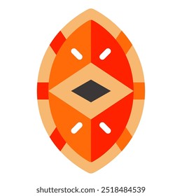 ícone escudo indígena para web, app, infográfico, etc