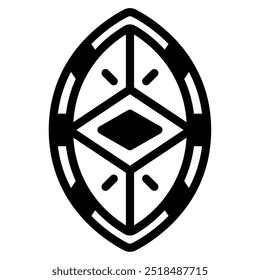 indigenous shield icon for web, app, infographic, etc