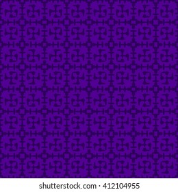 Indigo abstract background, striped textured geometric seamless pattern