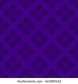 Indigo abstract background, striped textured geometric seamless pattern