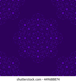 Indigo abstract background, striped textured geometric seamless pattern