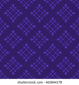 Indigo abstract background, striped textured geometric seamless pattern
