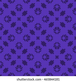 Indigo abstract background, striped textured geometric seamless pattern
