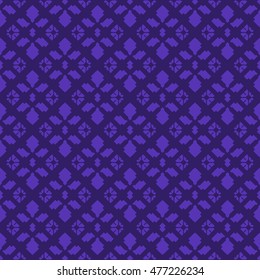 Indigo abstract background, striped textured geometric seamless pattern