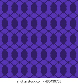 Indigo abstract background, striped textured geometric seamless pattern