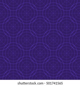 Indigo abstract background, striped textured geometric seamless pattern