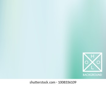 Indigo background. Iridescent cover.  Abstract neon colors backdrop.  Trendy creative vector cosmic gradient. Mesh blue foil.  Creative neon template for banner. Iridescent print.
