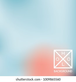 Indigo background. Iridescent cover.  Abstract soft pastel colors backdrop.  Trendy creative vector cosmic gradient. Mesh blue foil.  Creative neon template for banner. Vibrant print.