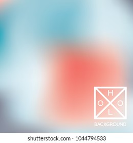 Indigo background. Iridescent cover.  Abstract soft pastel colors backdrop.  Trendy creative vector cosmic gradient. Mesh blue foil.  Creative neon template for banner. Iridescent print.