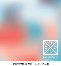 Indigo background. Iridescent cover.  Abstract neon colors foil.  Trendy creative vector cosmic gradient. Mesh blue foil.  Creative neon template for banner. Vibrant print.