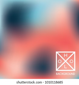 Indigo background. Sparkly cover.  Abstract neon colors backdrop.  Trendy creative vector cosmic gradient. Mesh blue foil.  Creative neon template for banner. Iridescent print.