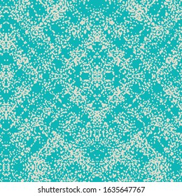 Indigo and Beige Vector seamless check pattern. Allover pattern. Ink grunge grid. Hand drawn seamless check pattern. Graphic background with ethnic tartan. Seamless check pattern background.
