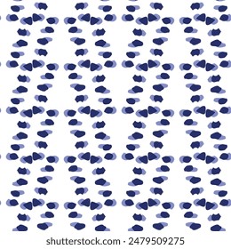 Fondo de patrón sin costuras de Vector abstracto de color azul índigo. Moderno diseño de bandana gráfica audaz masculina para la tendencia de la artesanía de la mano de la impresión del bloque. 