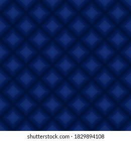 Indigo blue geometric background. Vector squares illustration. Seamless vector.