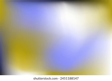 Indigo blue yellow background. Smooth yellow sapphire azure advertisement. Mockup for label cover packaging post invitation. Cyan lemon spots pattern. Dark navy black azure ochre gradient banner.