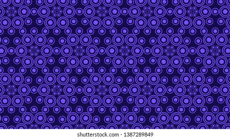 Indigo Circle Pattern Vector Design