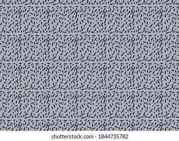 Indigo color patterns fabric design leafy tile design vector illustration.