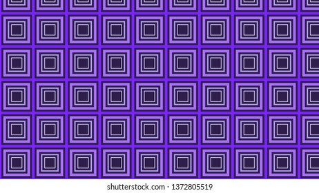 Indigo Concentric Squares Background Pattern