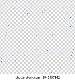 Indigo Confetti Element. Red Anniversary Gift. Blue Carnival Wedding. Festive Wedding. Pink Vector Decor. Decoration Bright. Party Celebration. Falling Year.