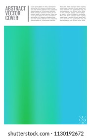 Indigo cover design mockup. Gradient creative layout. Backdrop for corporate annual report, poster, magazine first page. Minimal leaflet, business flyer. Promotion concept card. A4 flat abstract cover