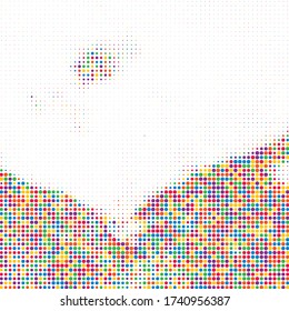 Indigo Halftone Rough. Pink Abstract Brush. Blue Dots Background. Red Comic Pattern. Yellow Geometric Elements. Purple Gradient Digital. Pink Circle Simple.