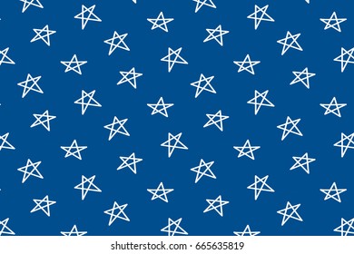 Indigo oval tribal pattern