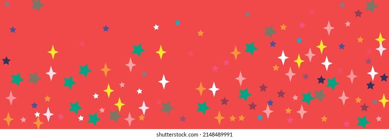 Indigo Print Turquoise Yellow Pink Chaotic Sea Design Pic. Colorful Azure Lavender White Pastel Bright Green Vivid Sky Background. Orange Red Violet Blue Multicolor Stars Vibrant Stars Ornament.