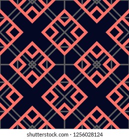 indigo rhombus for seamless printing