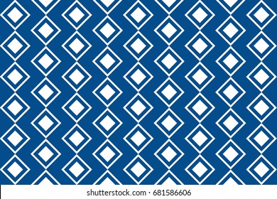 Indigo rhombus tribal pattern