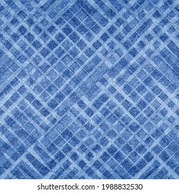 Indigo seamless pattern  Denim texture  Blue distress background  Repeated modern fabric  Abstract degrade patterns  Repeating faded effect creative printing  Marks design mottled jeans  Vector