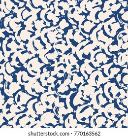 Indigo tie dye seamless pattern. Print texture waves. Geometrical seamless vector stripes. Striped watercolor texture batik. Watercolour pattern. Organic japanese natural tiles. Blue and white print.